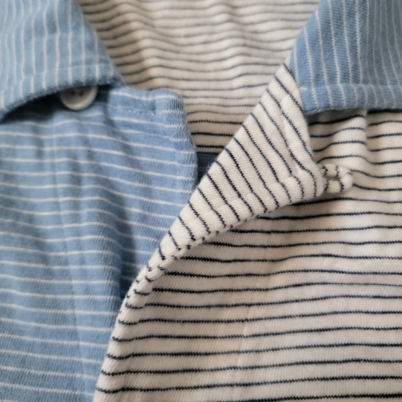 J. Crew Men's Harbor Stripe Short-Sleeve Camp-Collar Garment-Dyed Shirt - Picture 6 of 7